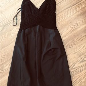Bcbg black taffeta knee length dress size 6